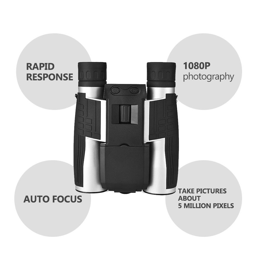 Digital Camera Binoculars 8x Zoom 2.5k 40mp With 2.0 "lcd Screen Video Recording Telescope For Outdoor Camping