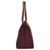 Longchamp Le Pliage Logo Snap Closure Recycled Polyamide Canvas Shoulder Bag Medium Women Shoulder Bag Burgundy 2605089P87