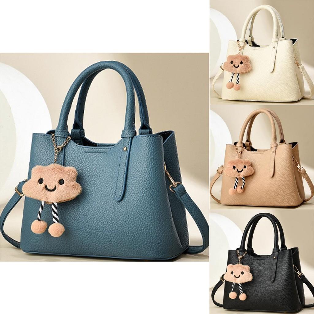 Elegant Casual Tote Bag With Unique Stone Pattern In Black Beige Khaki Blue Burgundy Yellow