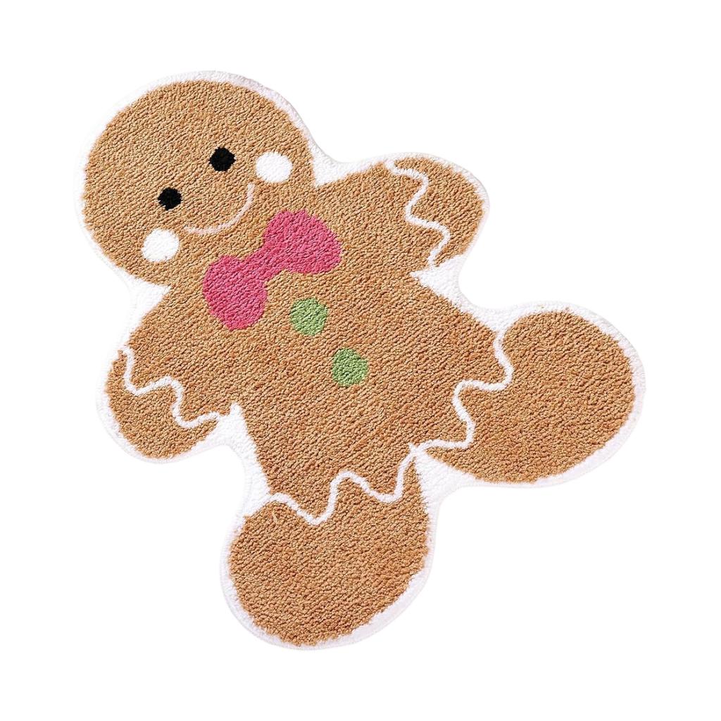 Christmas-themed Faux Cashmere Rug, Doormat, Floor Mat, Decorative Mat For Bathroom, Toilet, And Entryway.