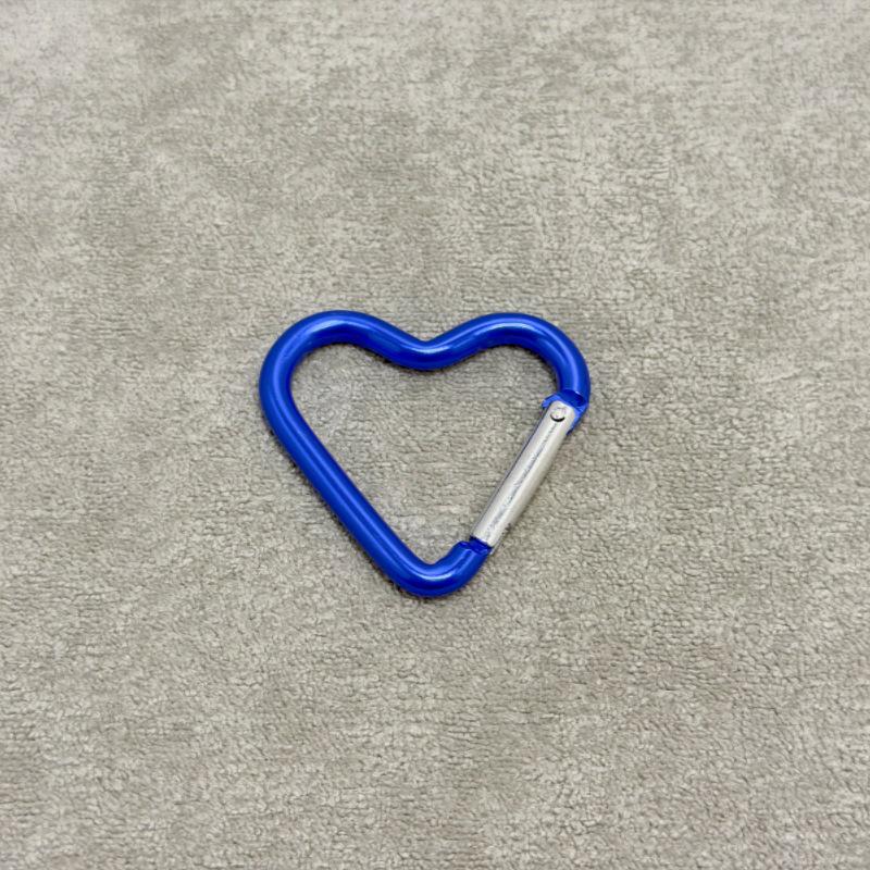 Heart-Shaped Aluminum Carabiner Hook for Backpack and Water Bottle - 44x40MM
