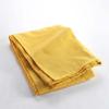 Plaid enroulable 220 x 240 cm polycoton lucile jaune curry