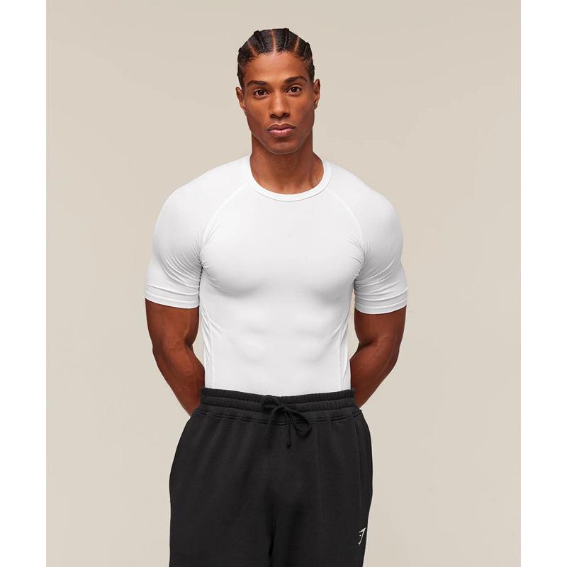 Herren Schnelltrocknendes Atmungsaktives Slim-Fit Sport-T-Shirt mit Kühleffekt und Lässigem Print