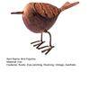 Rusty Metal Bird Figurine Cute Small Bird Statue Vintage Farmhouse Outdoor Decoration for Patio Yard Garden Lawn