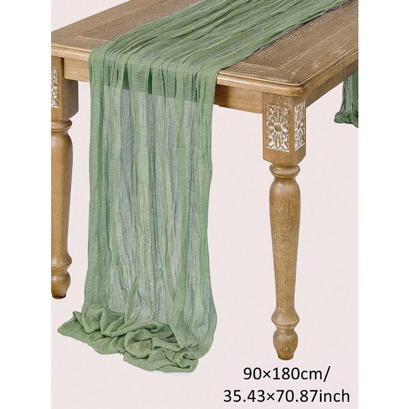 

Green Pleated Table Flags, Foldable Table Flags, Green Tablecloths, Party Supplies, Birthday Gifts, Birthday Decorations 90*180cm