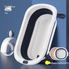 Foldable Baby Reclining Bath Tub, Large Infant Bathtub for Home Use