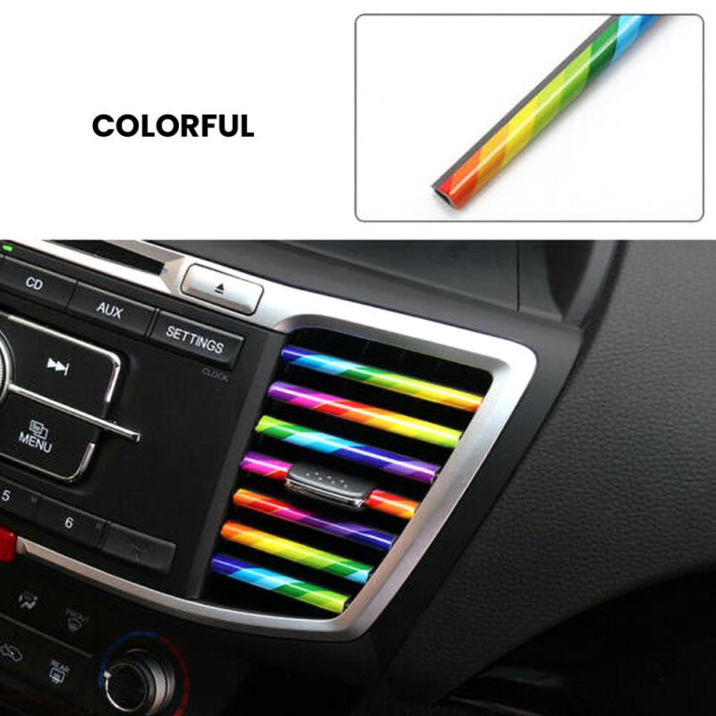 

Car Air-conditioning Outlet Decorative Strips Modified Interior Supplies U-shaped Electroplating Color