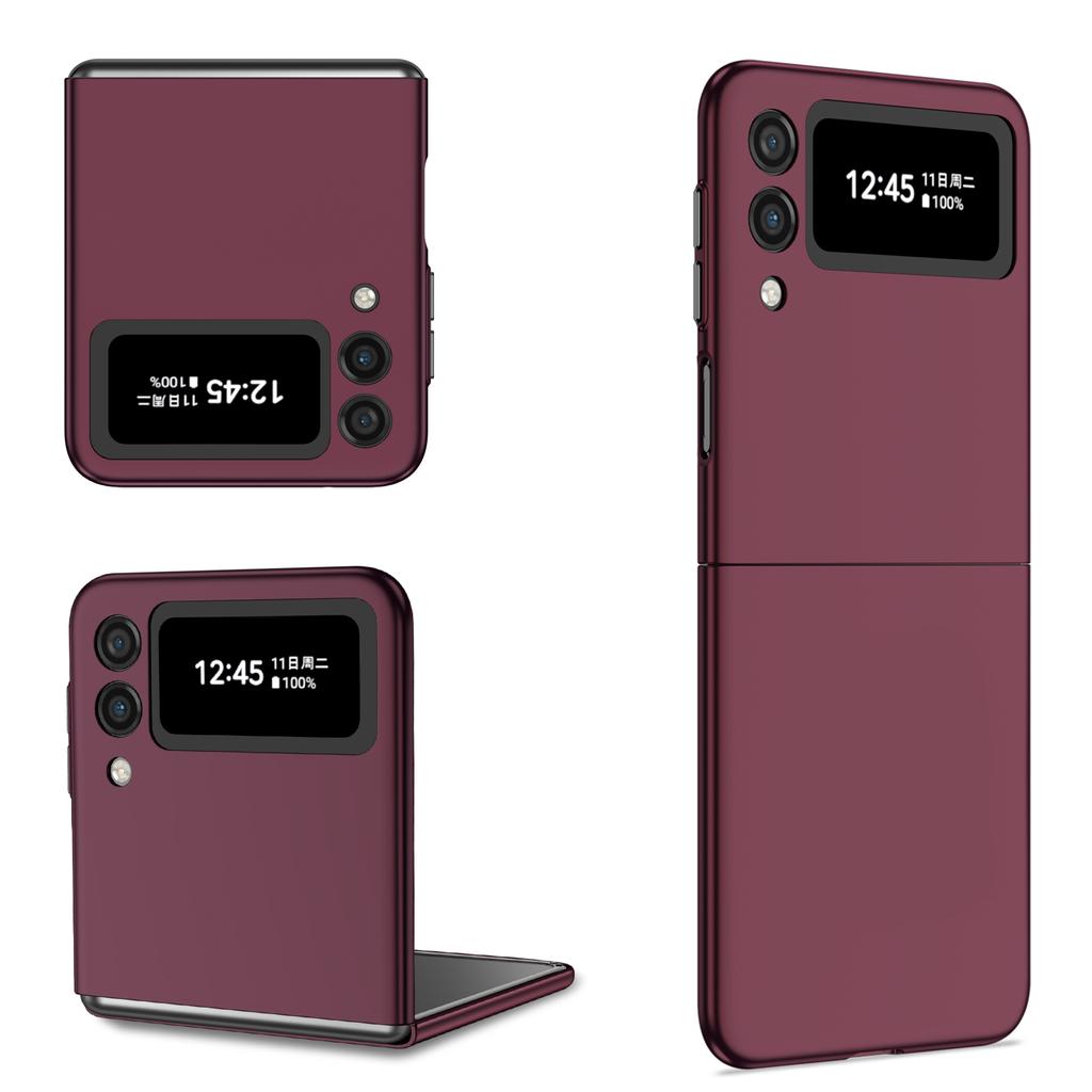 Luxury Thin PC Folding Phone Case for Samsung Galaxy Z Flip 3 4 5G Flip4 Flip3 Flip5 Flip6 Flip 5 6 2 1 Anti-Fingerprint Covers