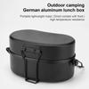Portables Camping Lunch Box Large Capacity Double Training Reusable Lunch Box for Hot and Cold Food