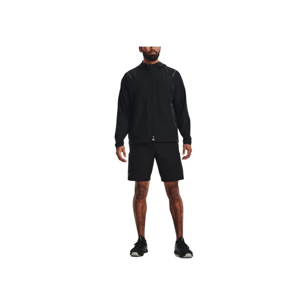 Under Armour Solid Color Elastic Training Shorts Men Bottoms Black 1374765-001