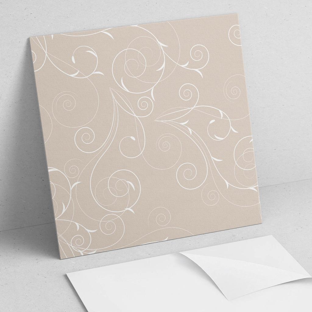 Komplet Kafelków Winylowych Z Wzorem Do Salonu Samoprzylepne Delikatne Spirale I Liście 9X30X30 Cm