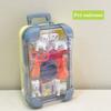 Dollhouse Mini Suitcase Trolley Luggage Handbag Model Candy Box Toy Stand Pretend Play Toy Suitcase Toys for Doll House Decor Pet Grooming Dressing