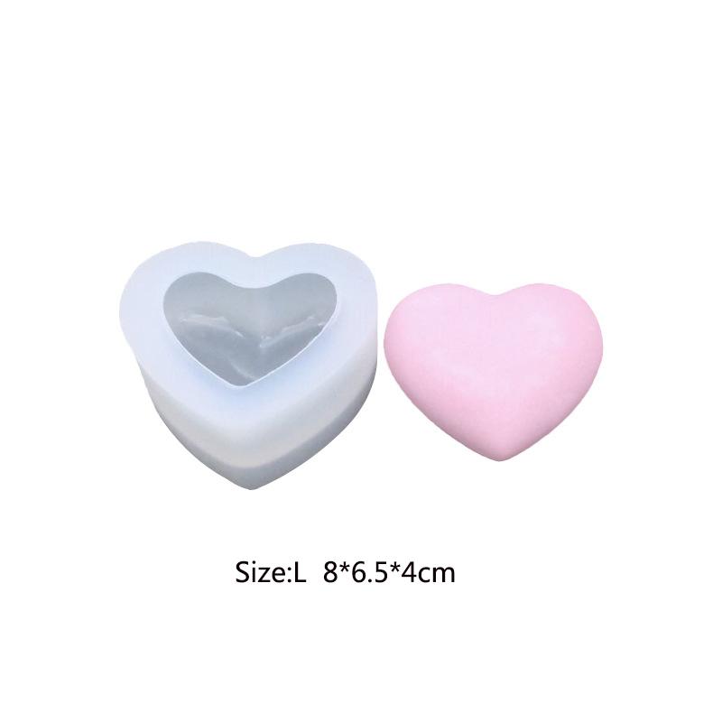 

3D Love Heart силиконовая форма для арома гипсовой штукатурки силиконовая форма для украшения дома вечеринка своими руками Love Heart свеча смоляная форма