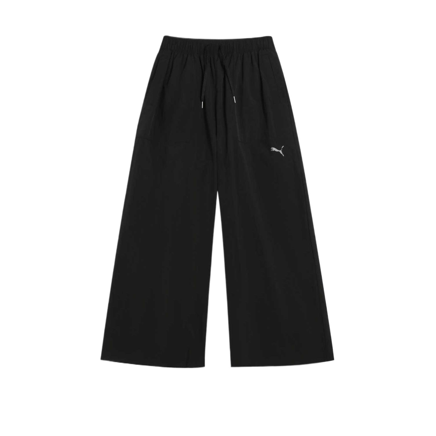 

Puma Ss25 Ретро Широкие Брюки Удобные Универсальные Приятные к коже Мягкие Повседневные Женские брюки Низ Черный 674945-01 S