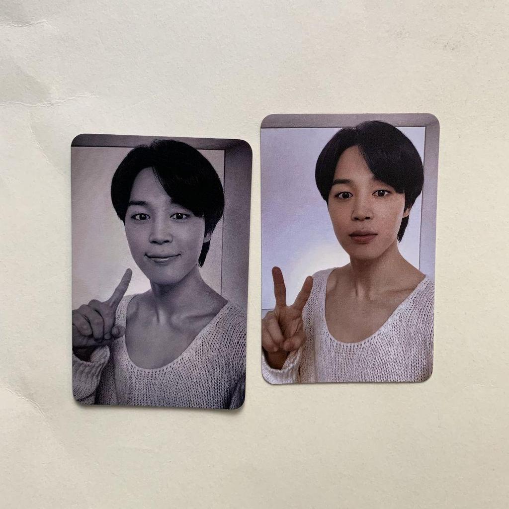 [USED] BTS Lakidro Universal JIMIN FACE Limited Winning Trading Cards 2 Pieces