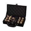 Set Decanter Vino Bianco Dodici Zodiaci Stile Cinese con 12 Bicchierini da Shot