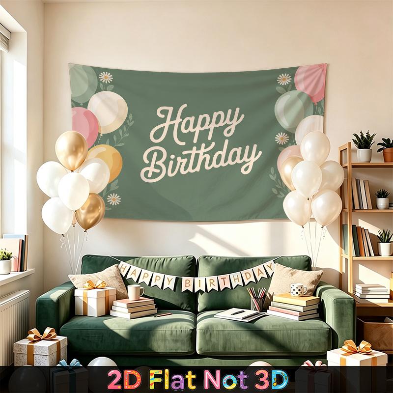 Party Backdrop Happy Birthday Birthday Balloon Photo Booth Background Front Door Decor