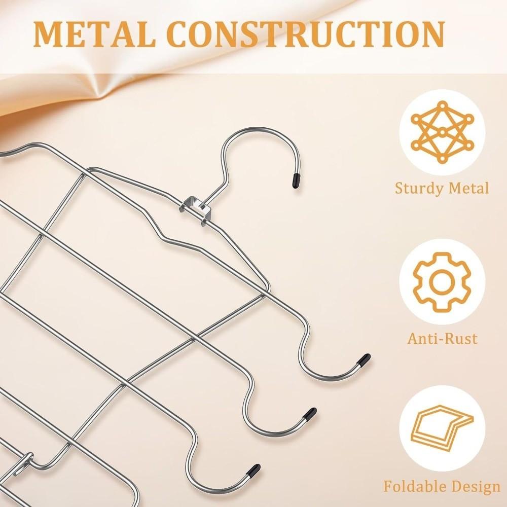 Metal Bra Tank Top Hangers 8 Tier Closet Organizers Underwear Hanger  for Chest Storage