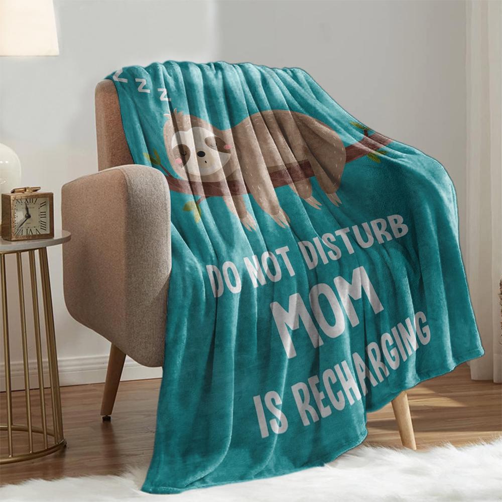 

1PC Gift Blanket throw for Mama Grandma Anniversary Birthday Gifts I Love you Presents Festival Gifts Soft Warm all season use 75x90cm