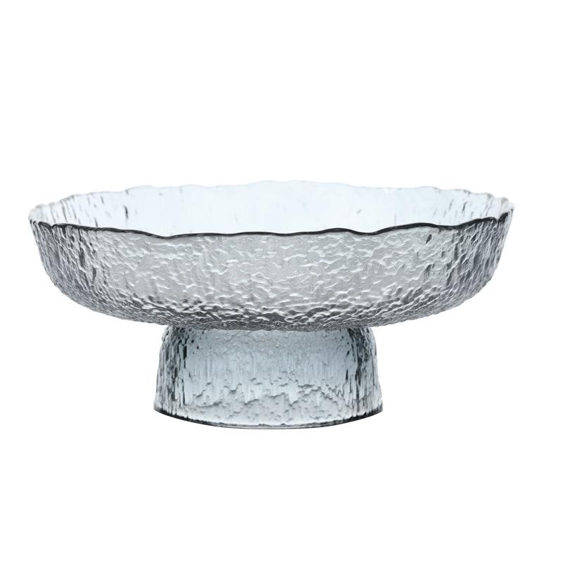 

Европейская хрустальная стеклянная тарелка для фруктов Ice Dew Простая модная домашняя тарелка для сухих фруктов Фруктовая тарелка Большая стеклянная тарелка Посуда