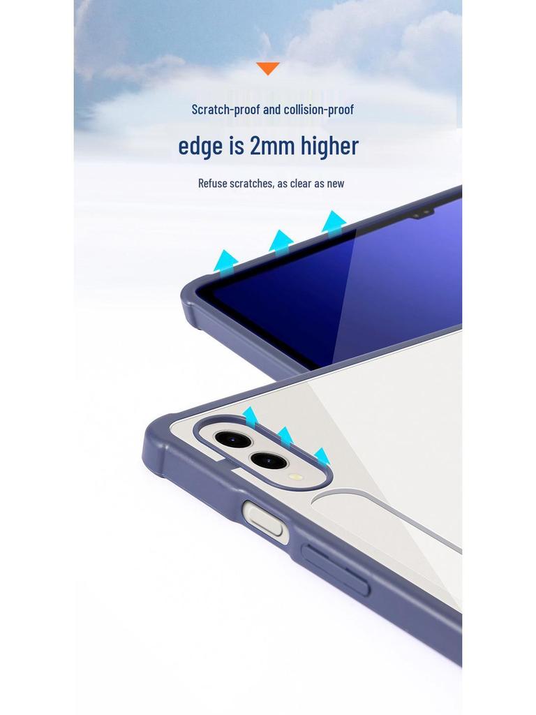 Capa Giratória de Couro para Samsung Galaxy Tab S9/S9+ - Capa Protetora Não Magnética para Tab S9+/S9FE+