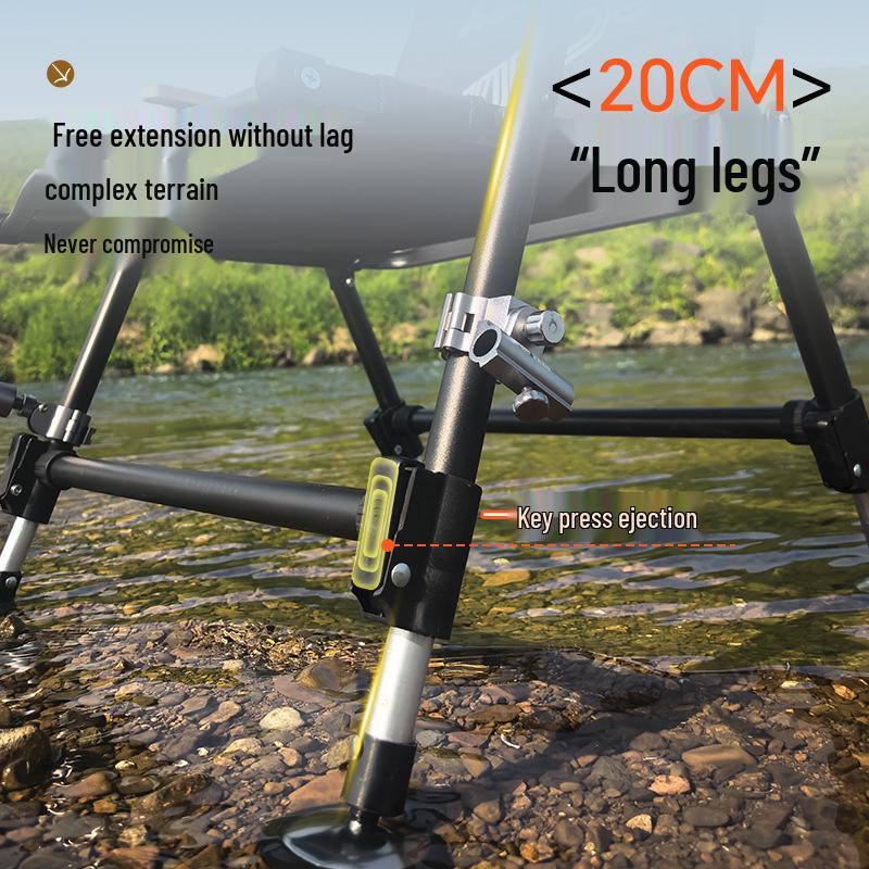 Kermit All-Terrain Folding Fishing Chair with Lifting Legs - Lightweight and Convenient
