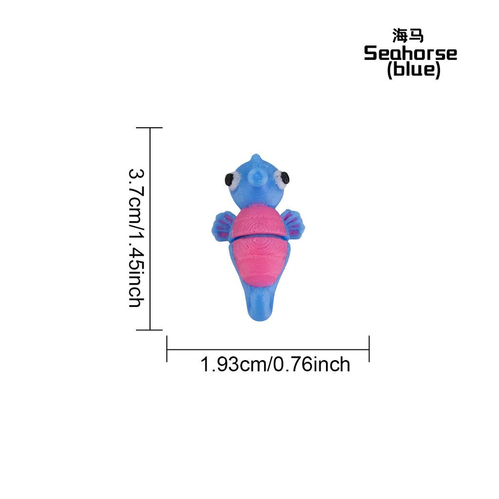 3D Printed Articulated Toy for Kids with Movable Joints, Cute Collectible Animal Figure