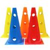 32CM quadratischer Boden-Eimer mit Logo und Löchern – Multifunktionales Fußballtrainings-Hindernis