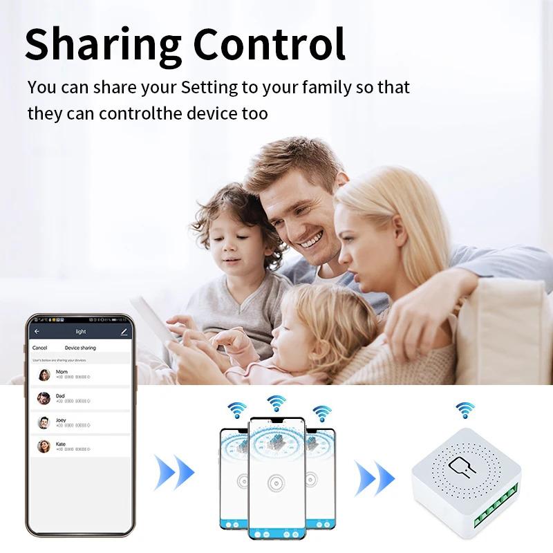 For Smartlife App Remote Control Smart Switch Relay Google Home/Alexa Voice Control 2-Way Wall Switches 10A ABS EU 240V