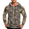 Men's Printed Loose Fit Casual Hoodie with Pocket and Drawstring