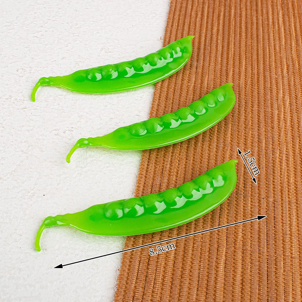Simulated Snow Pea Pod Dollhouse Toy - Pretend Play Kitchen & Photography Prop