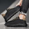 Męskie Sneakersy na Platformie Jesień Nowe Buty Wulkanizowane Męskie Casualowe Wsuwane Buty do Biegania Oddychające Miękkie Podeszwy Gruba Podeszwa But Sportowy