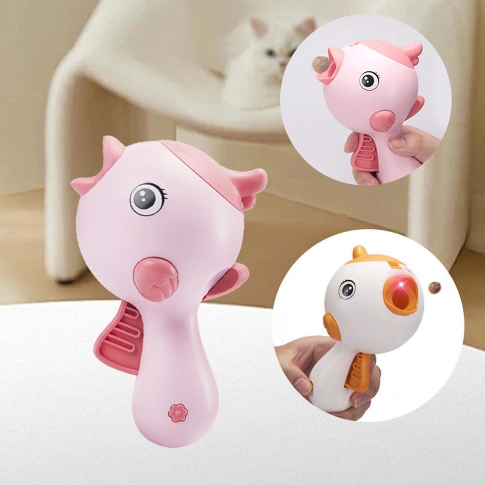 Interactive Cat Treat Launcher Infrared Laser Bird Shape Pet Feeding Toys Cat Toy Cat Food Thrower