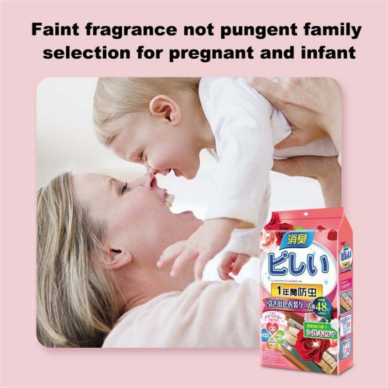 Deodorant Anti-acarieni Deodorizează Deodorizant Aromaterapie Particule Albe Parfum de Trandafir Rezistent la Mucegai și la Molii Naftalină