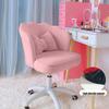 Adjustable Makeup and Office Swivel Chair with Backrest
