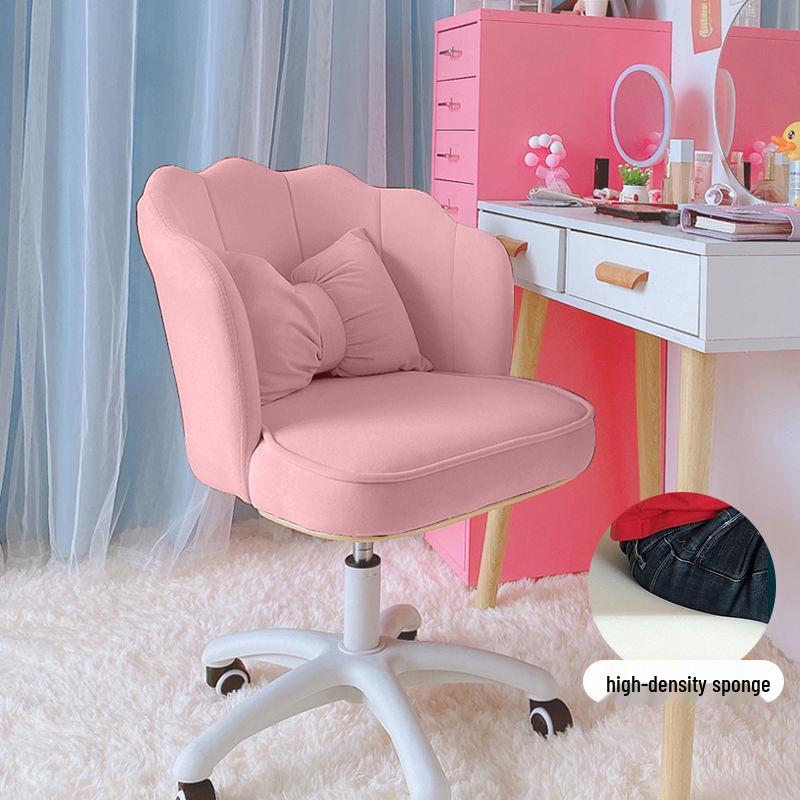 Adjustable Makeup and Office Swivel Chair with Backrest