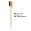 Yousheng Dual Edge Comb Wide Application Ergonomic Mini Bamboo and Wood Eyebrow Brush for Beauty