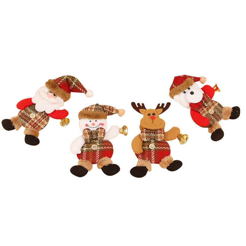 2023 Navidad Xmas Tree Pendant Ornaments New Year Gifts Christmas Elk Dolls Christmas Decoration For Home Natal Noel Decor