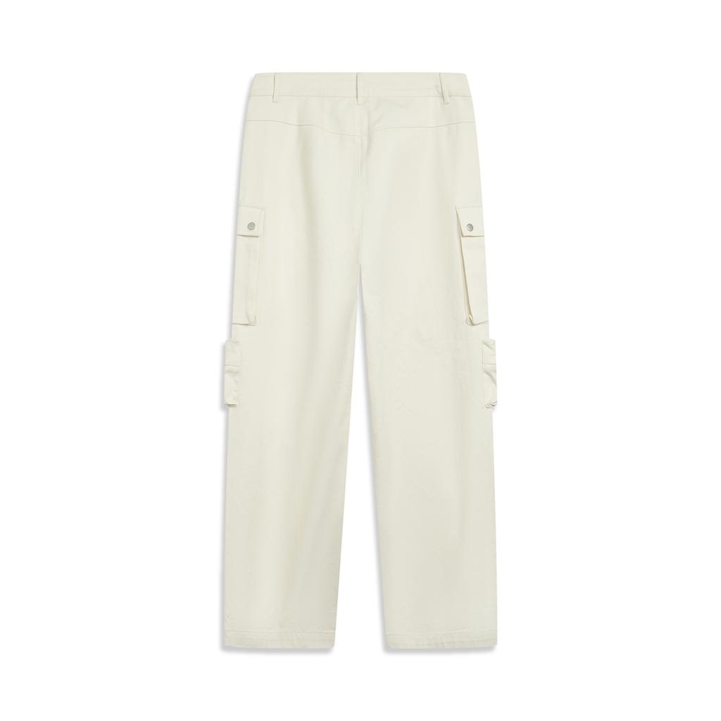 Li-Ning Simple Fashion Comfortable Versatile Solid Color Mid Waist Casual Pants Men bottoms AKXV467-2