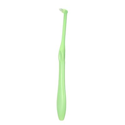 Kieferorthopädische Zahnbürste, Interdental-Endbüschel, konische Bürste, weiche Borsten, kieferorthopädische Zahnspangenreinigung