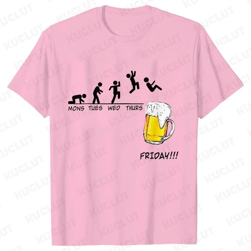 

Friday Drinking Day Unisex T-Shirt Wine Drinking Lover Y2k Tops Short Sleeve Tees Girls Weekend Party Aesthetic Female Clothing 4XL