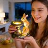 Solar-powered Resin Ornaments,  Animal Statues, Handicrafts, Garden And Courtyard Decorative Ambient Lighting.