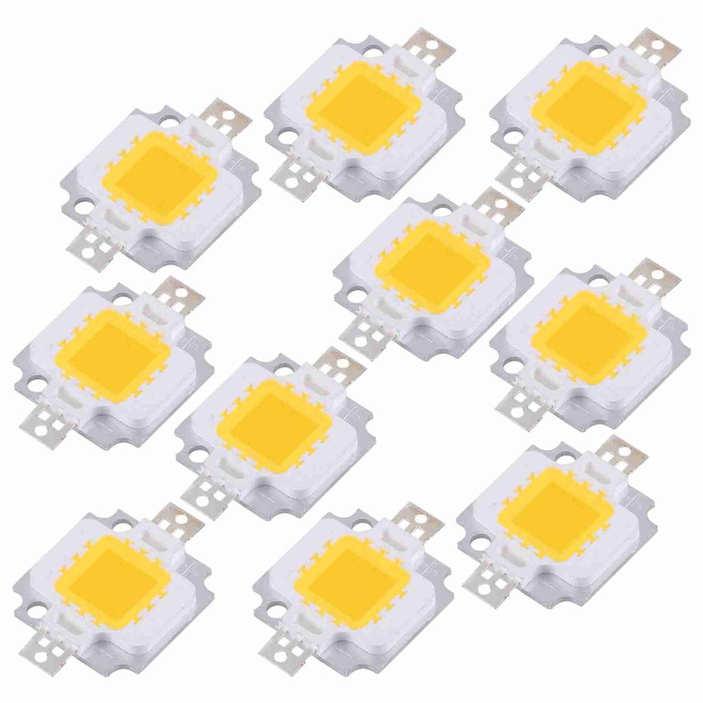 10 Stück 10W LED SMD Chip COB 9-10V Für Lampe Flutlicht Perlen Glühbirne Hoch Weiß
