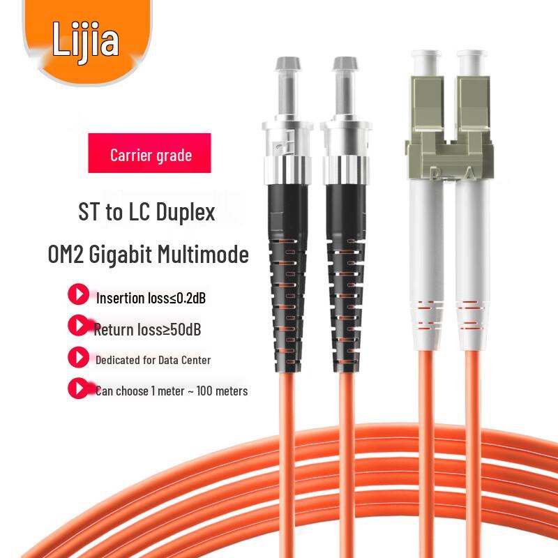 

Telecom-Grade Multi-Mode Fiber Optic Patch Cable 10m