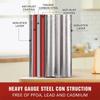 LMETJMA Nonstick Perforated French Bread Baking Pan Carbon Steel  Baguette Pan French Bread 4 Wave Loaves Loaf Bake Mold JT158