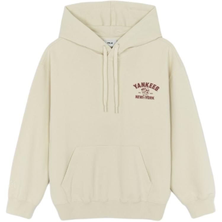 MLB Sweatshirts Men s Beige Hooded Moderate 3AHDE0154-50CRS XS