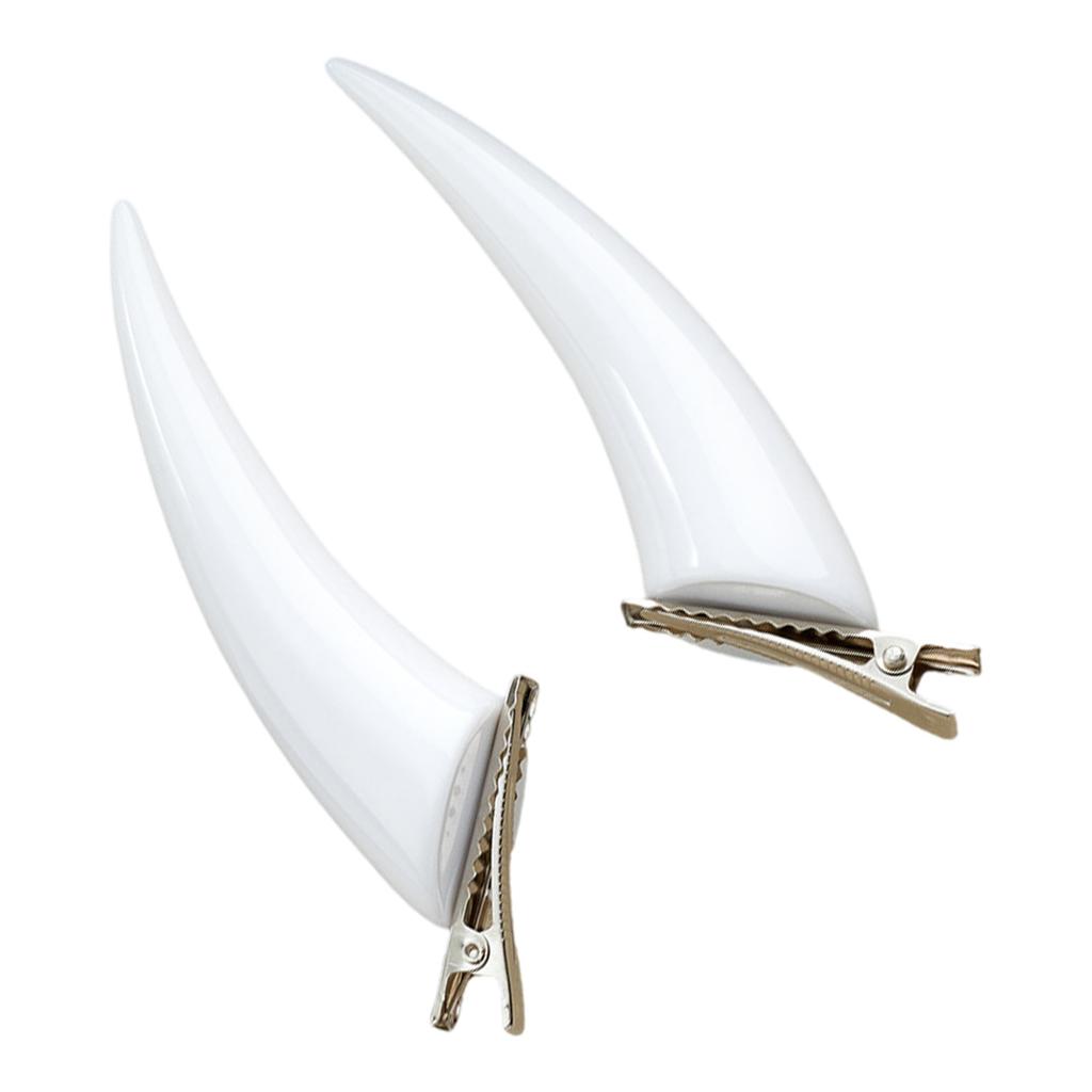 1 pár gotických sponek do vlasů ve stylu rohy ďábla, jedinečná cosplay sponka do vlasů na Halloweenskou párty a festivalové kostýmy