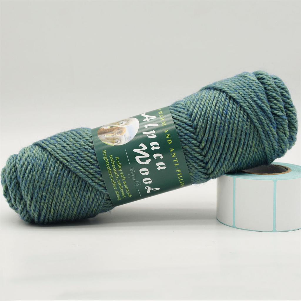 3 Knäuel Alpakawolle Garn 100g/Knäuel, 110m/Knäuel Mehrfarbig Weich & Warm Strick- Häkelgarn für Pullover, Schals, Mützen – 3,5-4,5mm Nadeln/Häkelnadeln