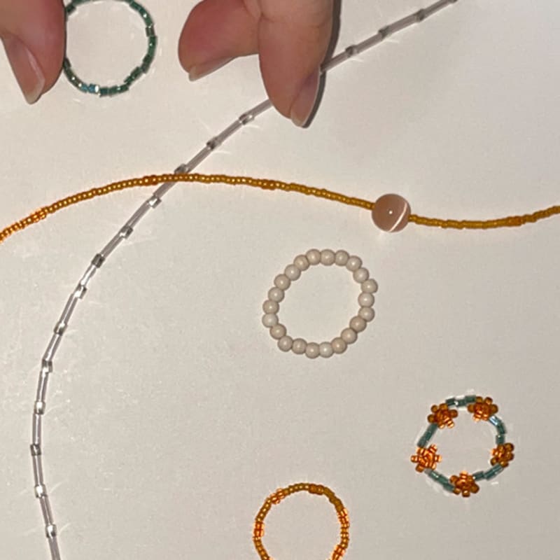 A Little Tickle Honey Deep Bead Ring