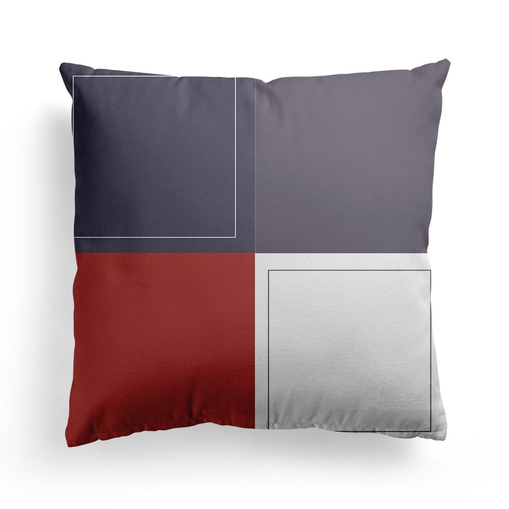 Sofa Pillow Case Does Not Include Pillow Core Living Room European-style Rice-shaped National Flag Mediterranean Bay Window Pillow British Style